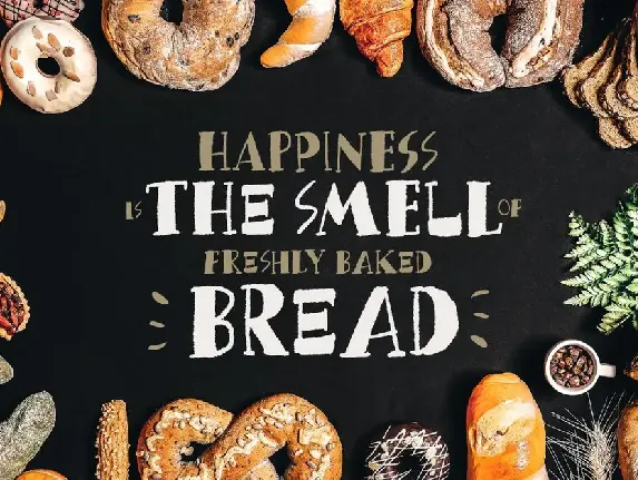 Bread Crumbs - Delicious Font