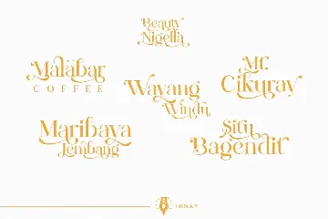 Beauty Nigella font