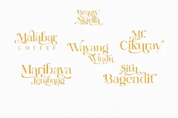 Beauty Nigella font