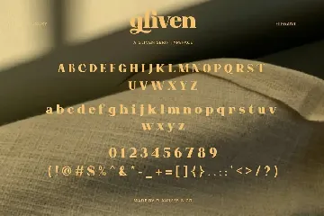 Gliven font