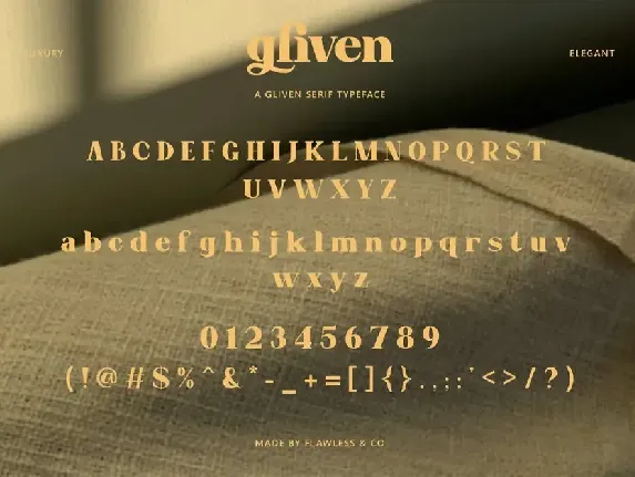 Gliven font