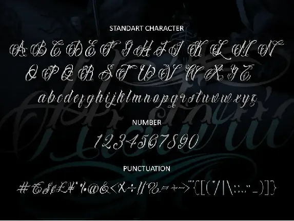 Historic - Tattoo Lettering font