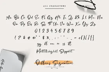 Dellons Singature-Elegant Brush Font