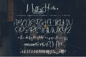 Milky Hunter font