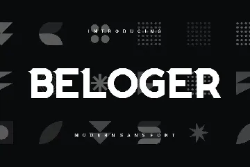 Beloger Font - Light Reguler Italic Bold