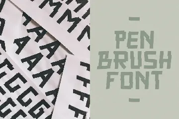 Peanhead Typeface| Pen Stroke Font