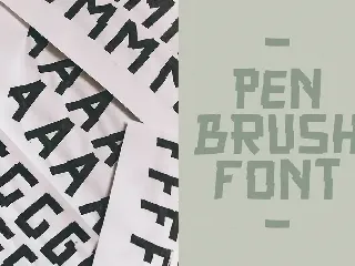 Peanhead Typeface| Pen Stroke Font