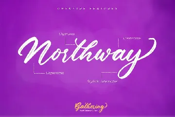 Gathering-Brush Font