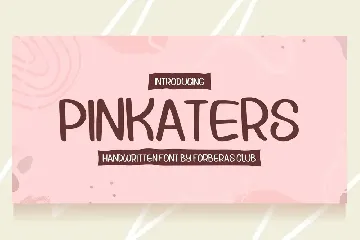 Pinkaters font