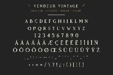 Vendeur Vintage Font Family | 8 Fonts