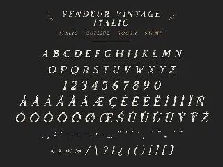 Vendeur Vintage Font Family | 8 Fonts