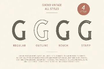 Giroud Vintage Font Family