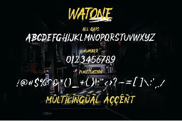 Watone - Brush Typeface Font