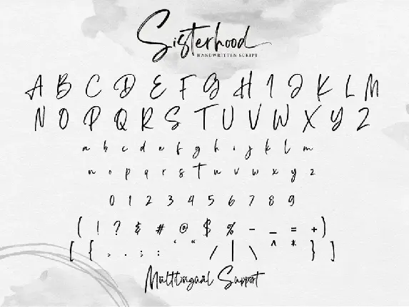 Sisterhood - Chic Brush Font