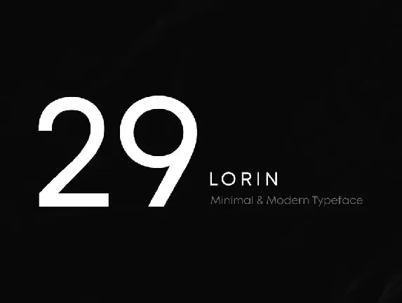 LORIN - Modern Geometric Typeface + Web Fonts