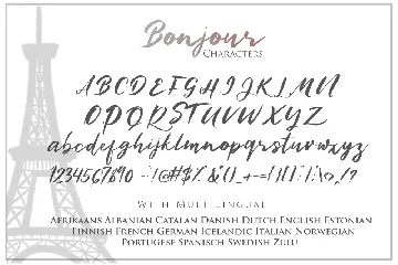 Bonjour - Casual Handwritten Font