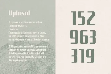 Uphead Typeface Font