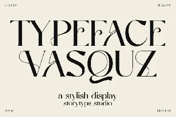 Vasquz Stylish Display Font