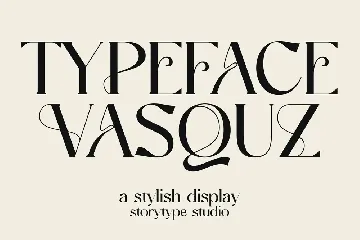 Vasquz Stylish Display Font