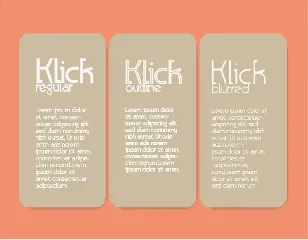 Klick Font