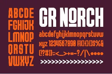 GR NORCH - Sports Display Font