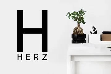 HERZ - Simple Sans Serif Typeface font