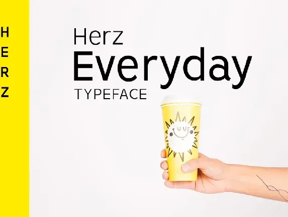 HERZ - Simple Sans Serif Typeface font