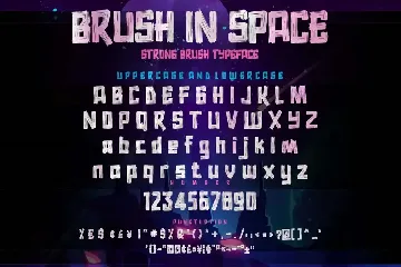 AN Brush in Space - comical Rough font