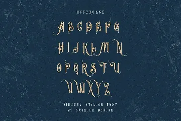 Lavenda - Vintage Ornamental Font