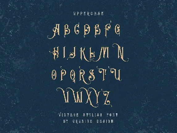 Lavenda - Vintage Ornamental Font