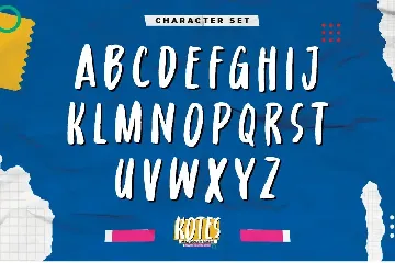 Kotes - Natural Handwritten Allcaps Font