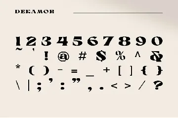 Dekamor - Classy Font