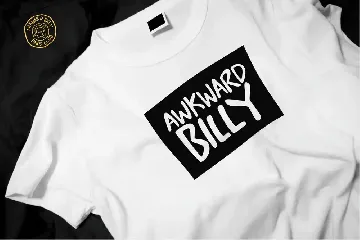 Awkward Billy - All caps font