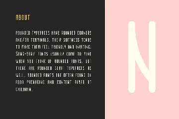 Nordin Rounded - Condensed Sans font