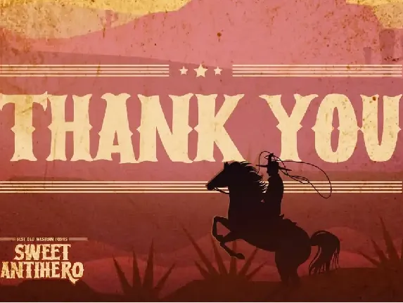 Sweet Antihero - Vintage western Font