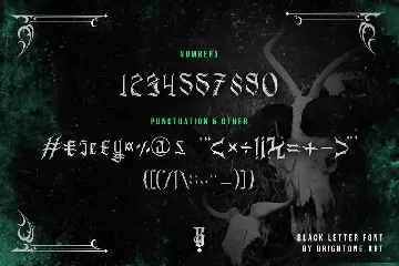 Espada Del Destino - Gothic Type Font