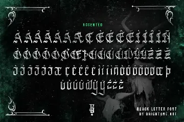 Espada Del Destino - Gothic Type Font