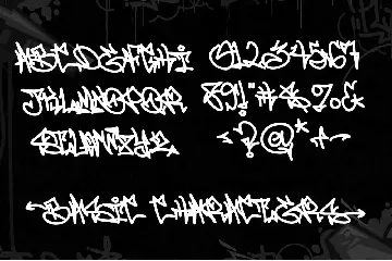 Phantom Urbanism - Monoline Arrow Graffiti font