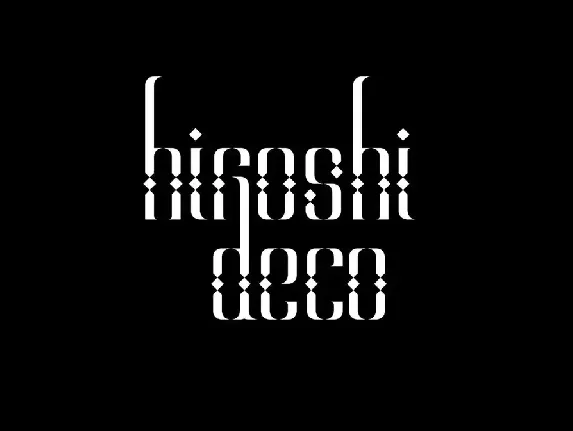 Hiroshi font