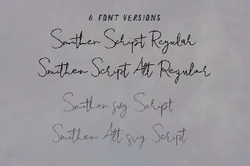 Smithen SVG Script Font