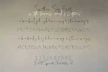 Smithen SVG Script Font