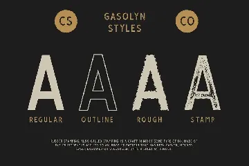 Gasolyn - Vintage Font Family