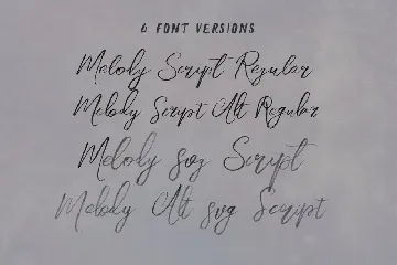 Melody SVG Script Font