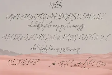 Melody SVG Script Font