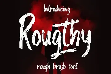 Rougthy Brush Font