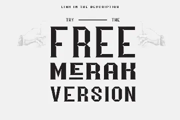 Merak font