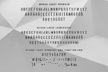 Merak font