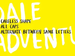 Dale Adventure - Exploration Font