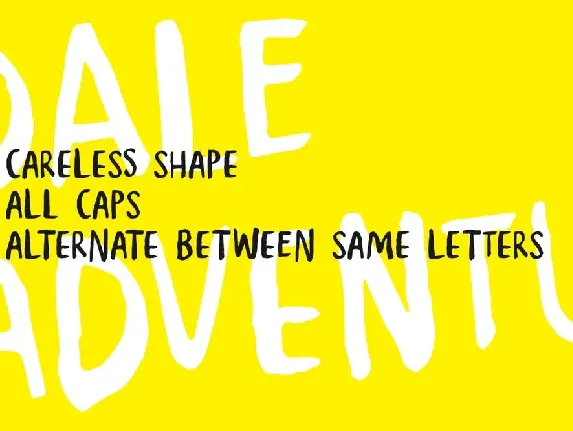 Dale Adventure - Exploration Font