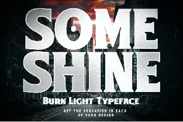 Burn Light font